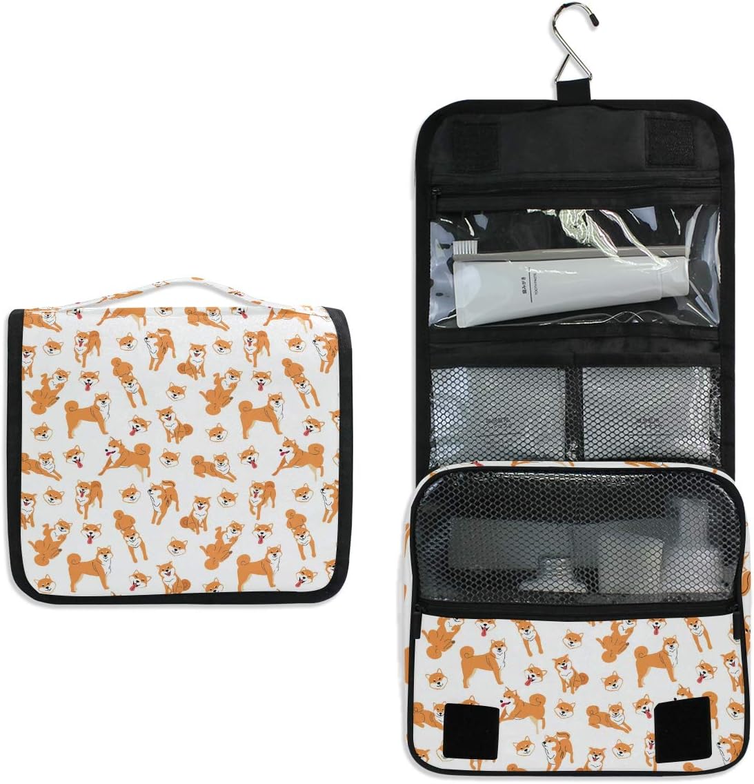 Hanging Travel Toiletry Bag Kit Makeup Case Cosmetics Organizer for Men Women - Colors A