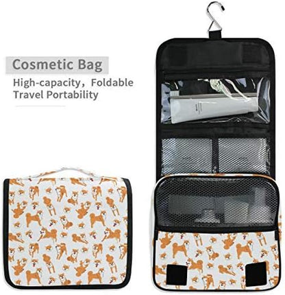 Hanging Travel Toiletry Bag Kit Makeup Case Cosmetics Organizer for Men Women - Colors A
