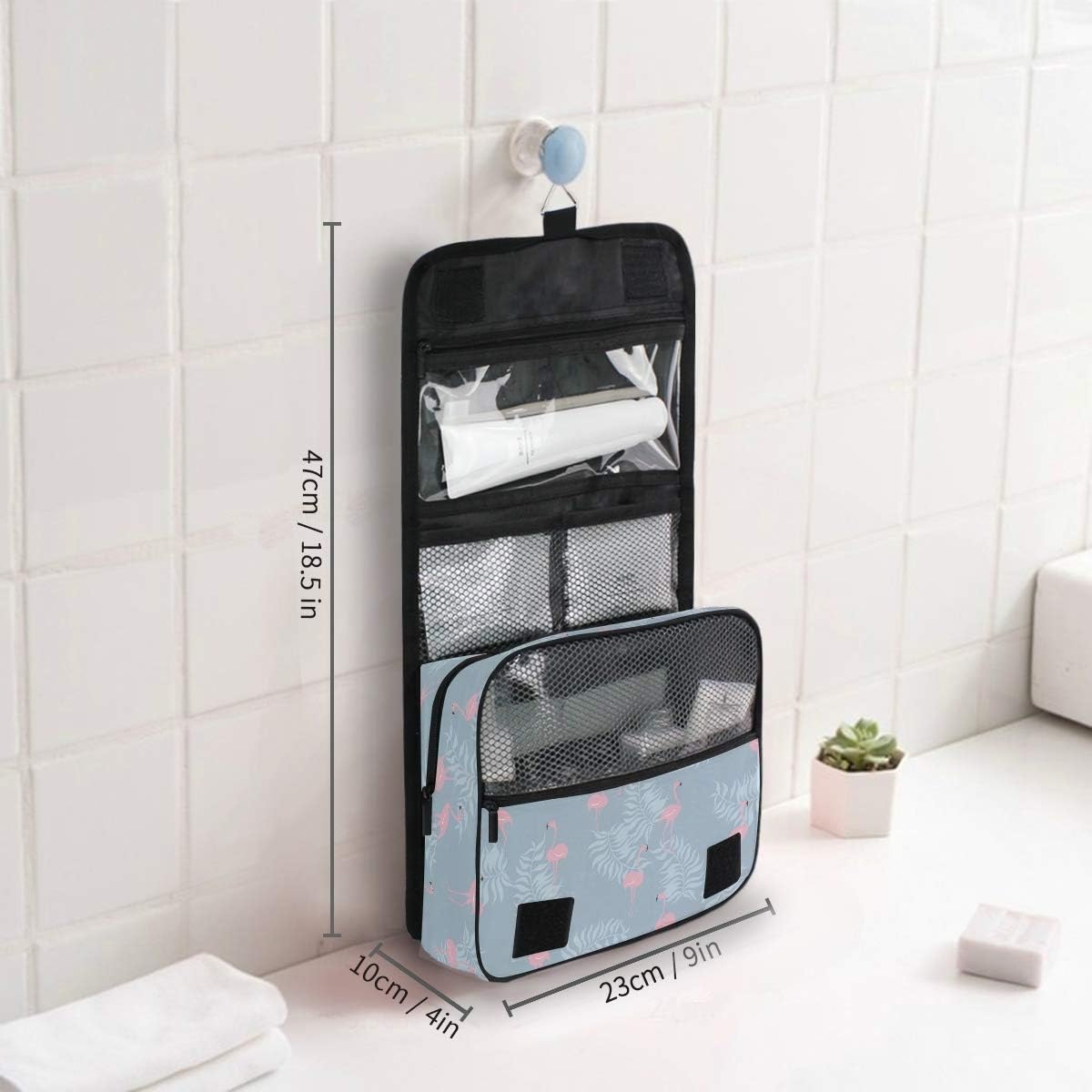 Hanging Travel Toiletry Bag Kit Makeup Case Cosmetics Organizer for Men Women - Colors A