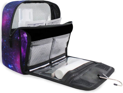 Hanging Travel Toiletry Bag Kit Makeup Case Cosmetics Organizer for Men Women - Colors A