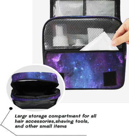 Hanging Travel Toiletry Bag Kit Makeup Case Cosmetics Organizer for Men Women - Colors A