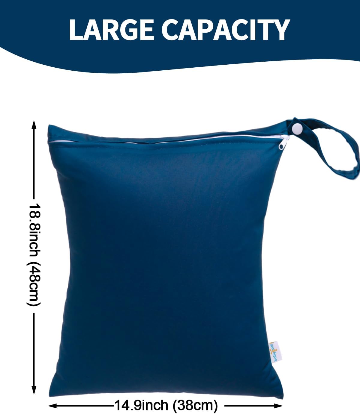 Travel Laundry Bags 2 Pack, Ideal for Travel, Gym and Swimming-Washable Waterproof Wet Dry Bags for Dirty Clothes, Bathing Suits and Swimsuits(black and grey)