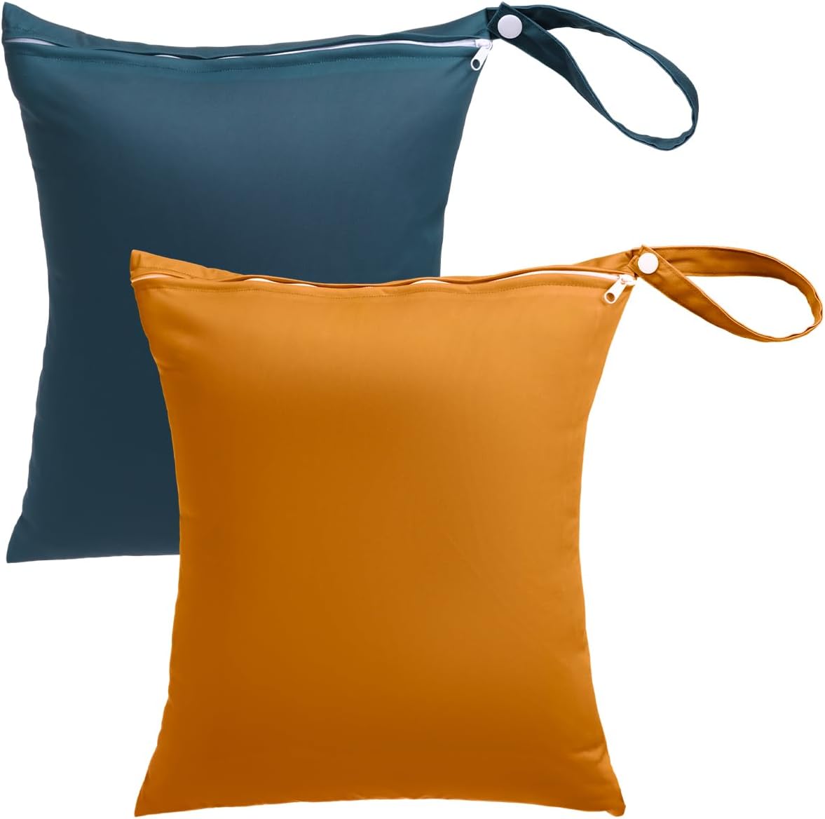 Travel Laundry Bags 2 Pack, Ideal for Travel, Gym and Swimming-Washable Waterproof Wet Dry Bags for Dirty Clothes, Bathing Suits and Swimsuits(black and grey)