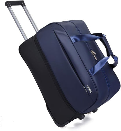 Expandable Rolling Duffel Bag with Wheels, Lightweight Roller Travel Tote for Women Men, Carry On Overnight Weekend Bag for Business Trip Travel
