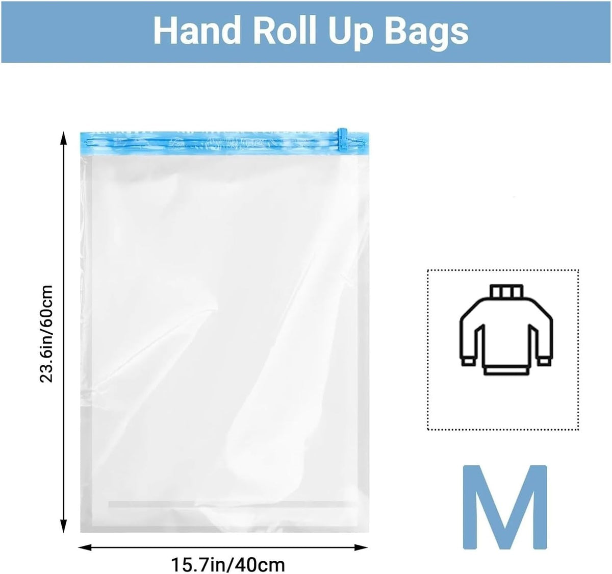 Travel Compression Bags, Roll Up Space Saver for Luggage, Cruise Ship Essentials Cothes(S)