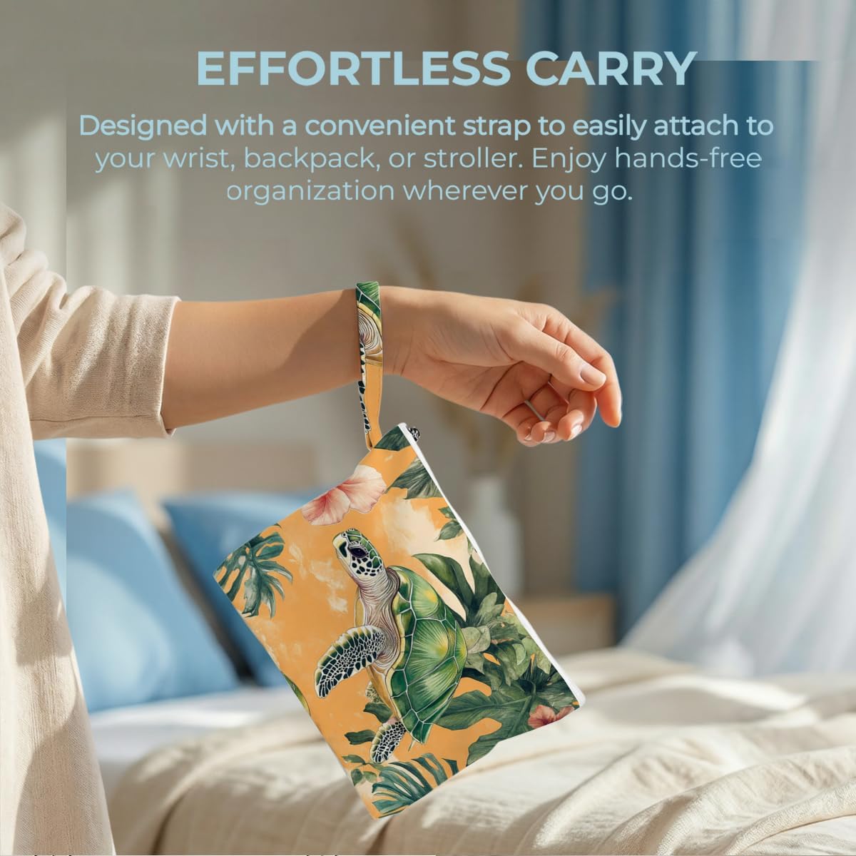 Wet Bag, 2 Pack Travel Waterproof Reusable Dry Wet Separation Zipper Pouch for Gym Workout Beach Trip Cosmetic Toiletry Organizer