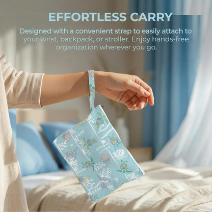 Wet Bag, 2 Pack Travel Waterproof Reusable Dry Wet Separation Zipper Pouch for Gym Workout Beach Trip Cosmetic Toiletry Organizer