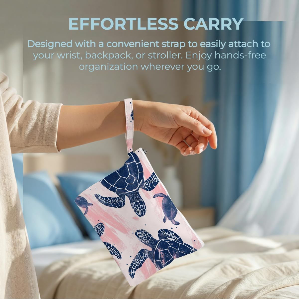Wet Bag, 2 Pack Travel Waterproof Reusable Dry Wet Separation Zipper Pouch for Gym Workout Beach Trip Cosmetic Toiletry Organizer