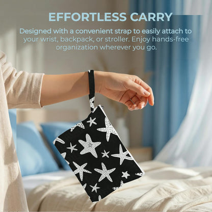 Wet Bag, 2 Pack Travel Waterproof Reusable Dry Wet Separation Zipper Pouch for Gym Workout Beach Trip Cosmetic Toiletry Organizer