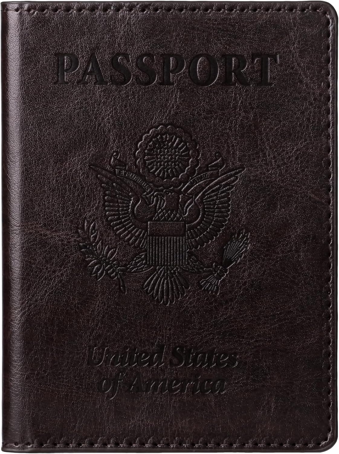 Passport Holder for Travel Women Men, Valentines Day Gifts PU Leather Wallet Cover Case Sleeve, Waterproof Protected Document Organizer, Vacation Plane Cruise Travel Essentials