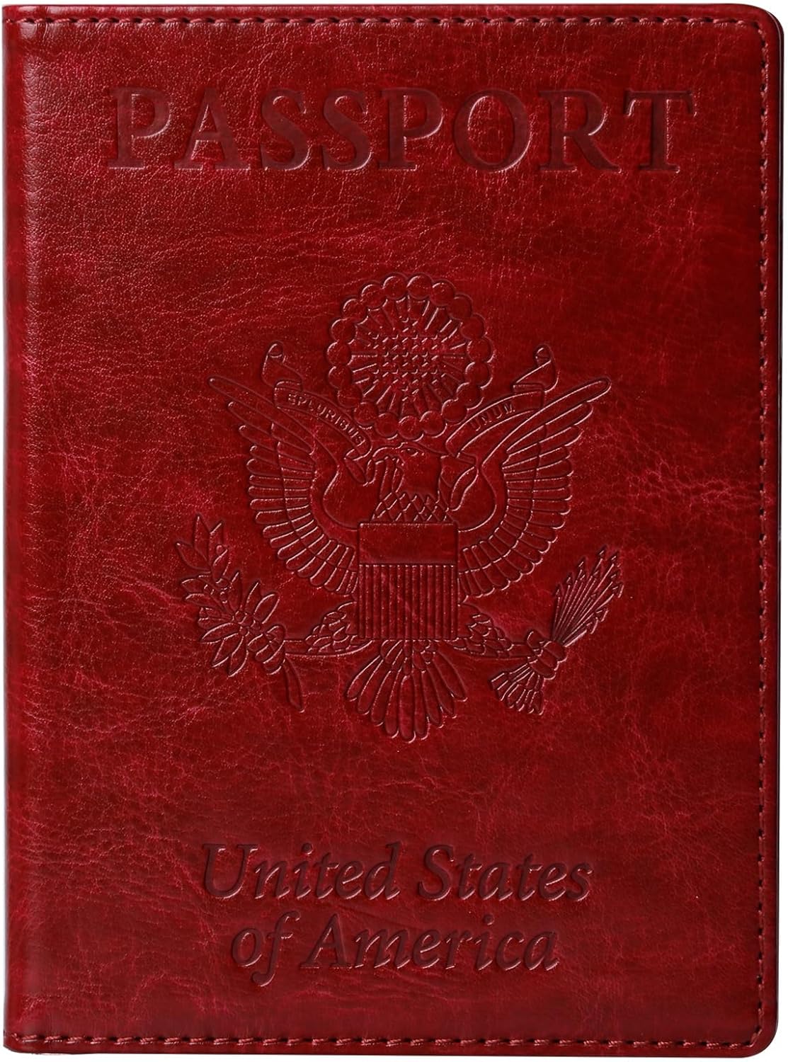Passport Holder for Travel Women Men, Valentines Day Gifts PU Leather Wallet Cover Case Sleeve, Waterproof Protected Document Organizer, Vacation Plane Cruise Travel Essentials