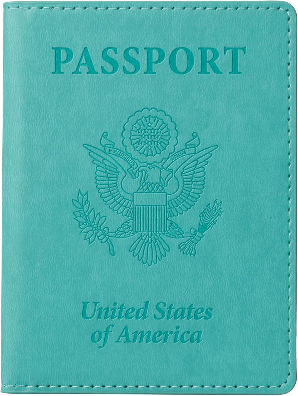 Passport Holder for Travel Women Men, Valentines Day Gifts PU Leather Wallet Cover Case Sleeve, Waterproof Protected Document Organizer, Vacation Plane Cruise Travel Essentials