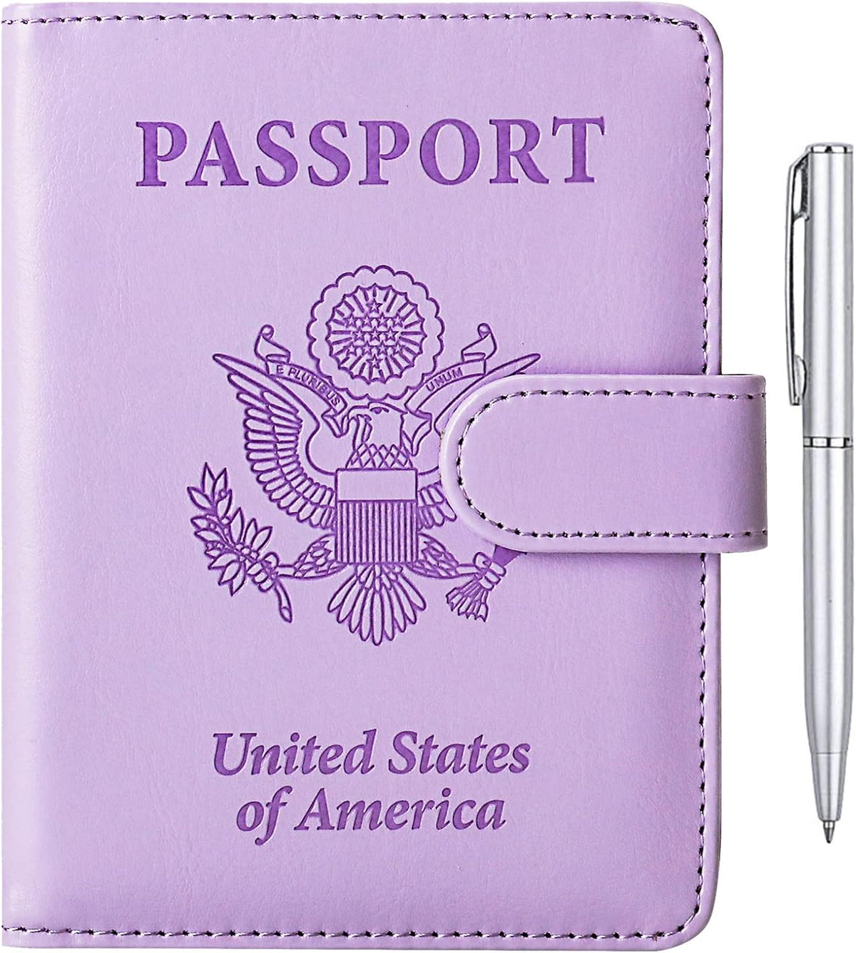 Passport Holder for Travel Women Men, Valentines Day Gifts PU Leather Wallet Cover Case Sleeve, Waterproof Protected Document Organizer, Vacation Plane Cruise Travel Essentials