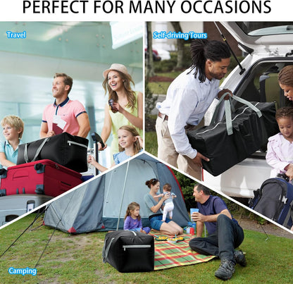 Foldable Duffel Bag 30" / 75L Lightweight with Water Rresistant for Travel-Black