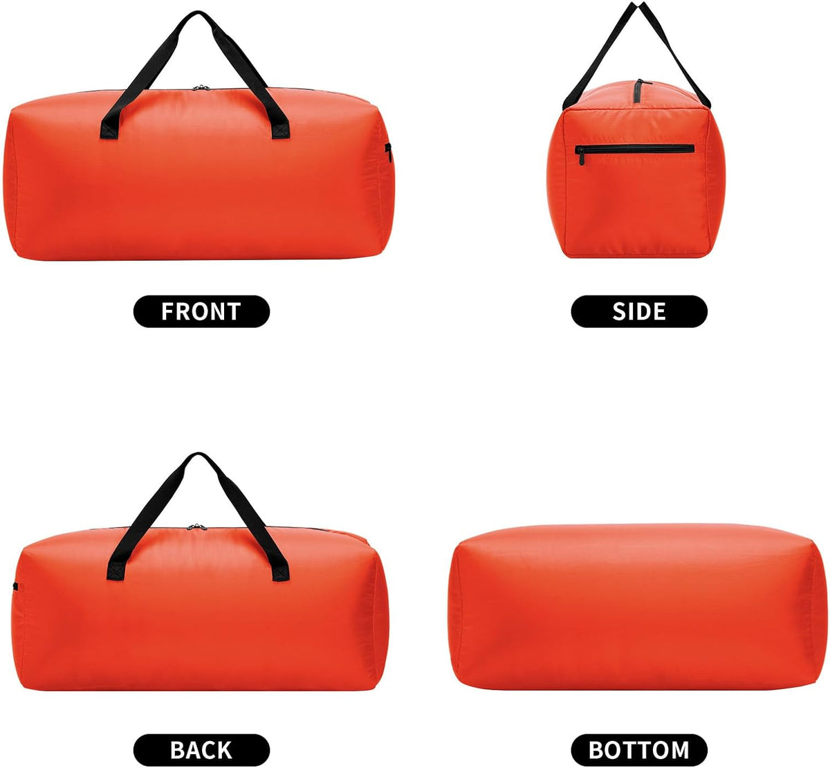Foldable Duffel Bag 30" / 75L Lightweight with Water Rresistant for Travel-Black