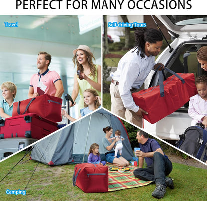 Foldable Duffel Bag 30" / 75L Lightweight with Water Rresistant for Travel-Black