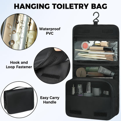 9 Set Packing Cubes with Packing List Luggage Packing Organizers for Travel Accessories (Black)