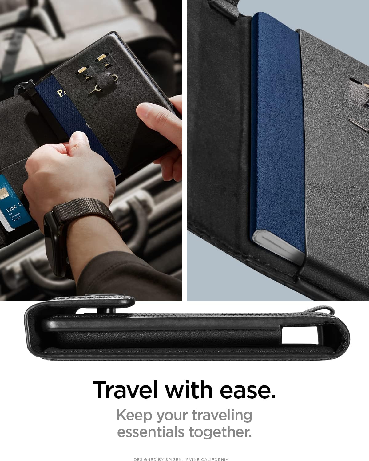 Life for Passport Card Cover Holder with RFID Blocking Technology Wallet Travel Documents Organizer Protector Accessories, SIM Card Pin Included