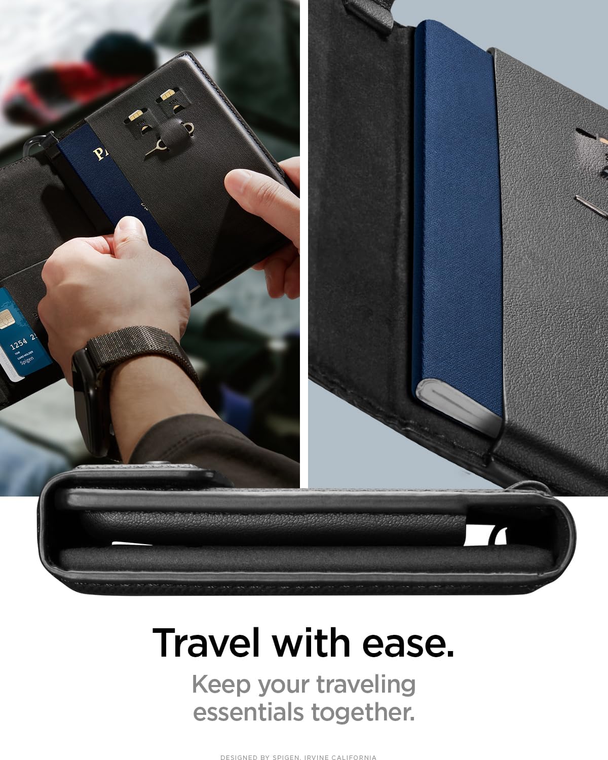 Life for Passport Card Cover Holder with RFID Blocking Technology Wallet Travel Documents Organizer Protector Accessories, SIM Card Pin Included