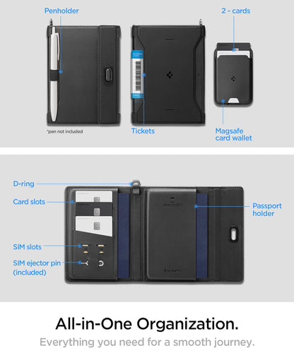 Life for Passport Card Cover Holder with RFID Blocking Technology Wallet Travel Documents Organizer Protector Accessories, SIM Card Pin Included