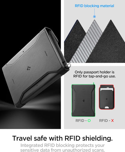 Life for Passport Card Cover Holder with RFID Blocking Technology Wallet Travel Documents Organizer Protector Accessories, SIM Card Pin Included