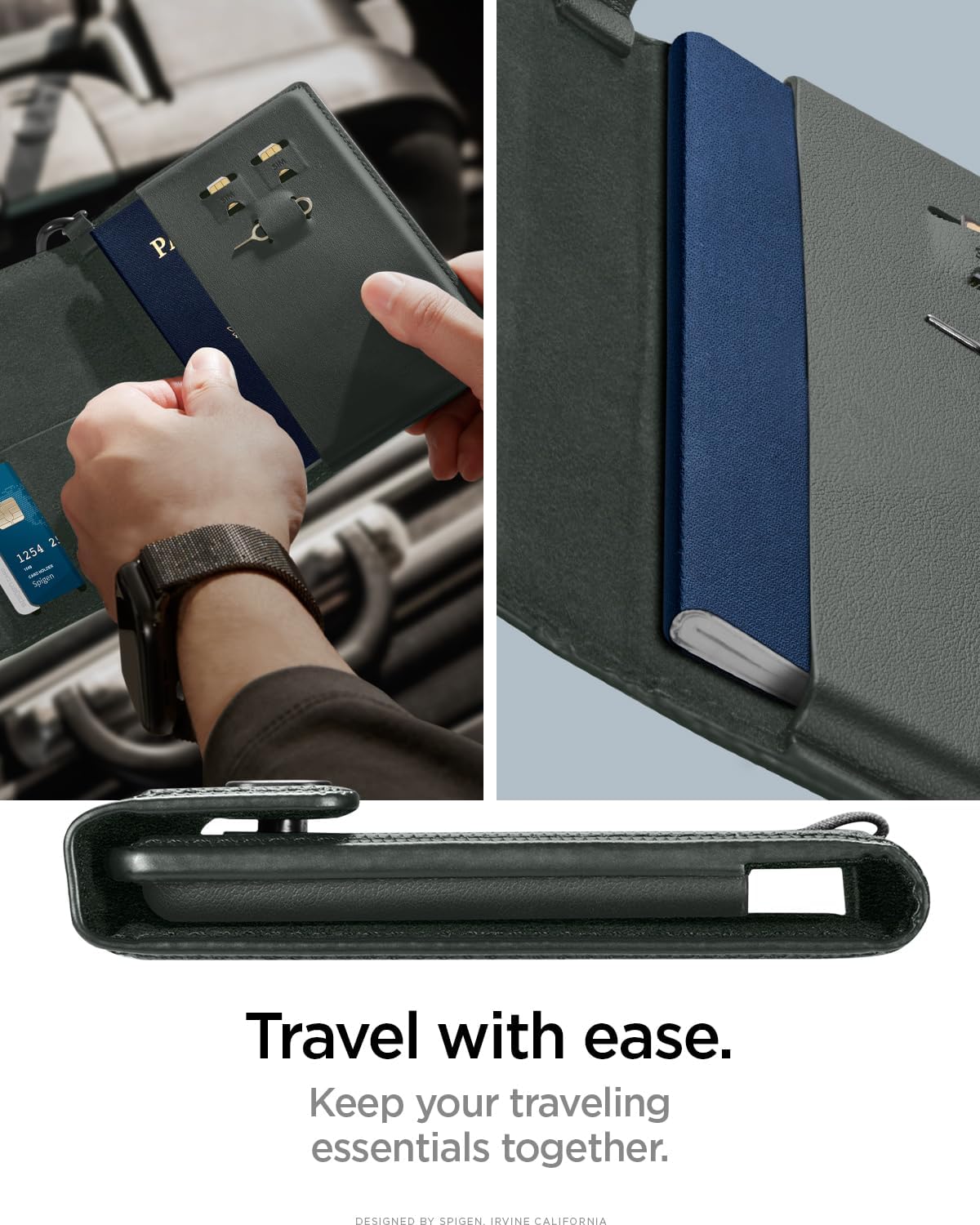 Life for Passport Card Cover Holder with RFID Blocking Technology Wallet Travel Documents Organizer Protector Accessories, SIM Card Pin Included
