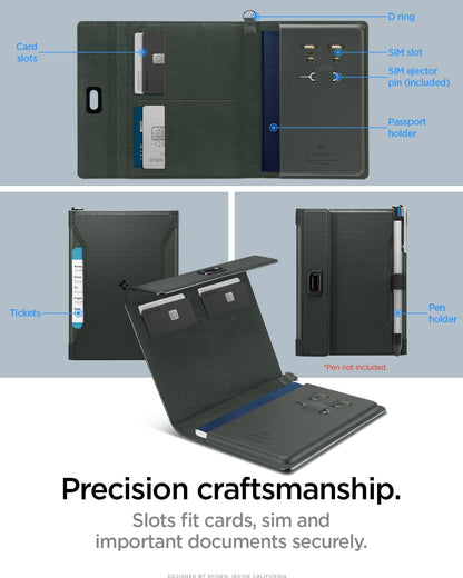 Life for Passport Card Cover Holder with RFID Blocking Technology Wallet Travel Documents Organizer Protector Accessories, SIM Card Pin Included