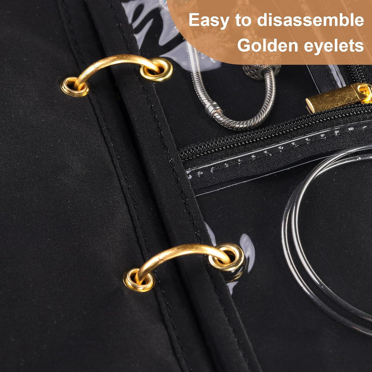 Travel Jewelry Case Organizer for Women, Jewelry Storage Book with Small Pouch, Travel Jewelry Bag Case for Traveling Necklace, Earrings, Rings, Bracelet Organizer