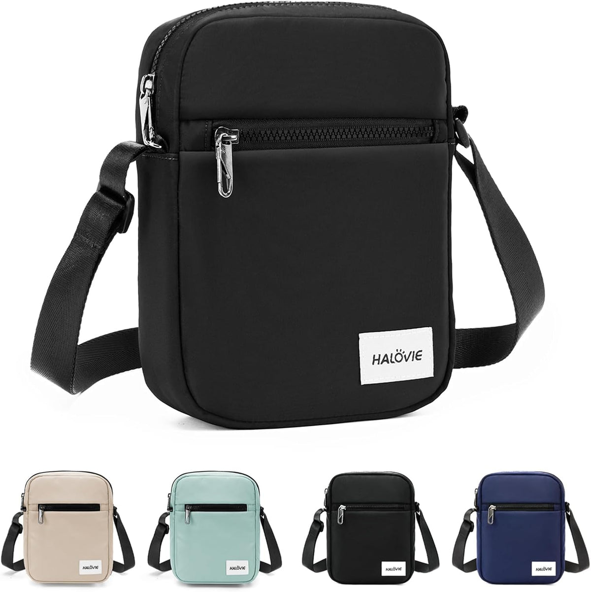 Small RFID Anti Theft Crossbody Bag Lightweight Sling Cross Body Bag Purse for Women Men for Travel Daily