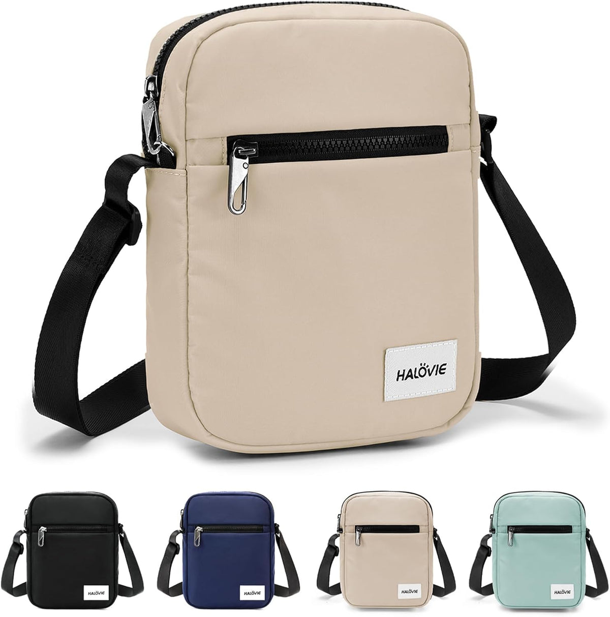 Small RFID Anti Theft Crossbody Bag Lightweight Sling Cross Body Bag Purse for Women Men for Travel Daily