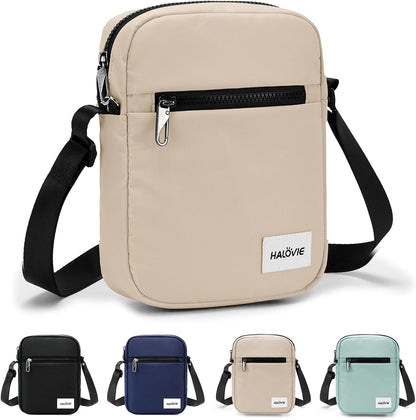 Small RFID Anti Theft Crossbody Bag Lightweight Sling Cross Body Bag Purse for Women Men for Travel Daily
