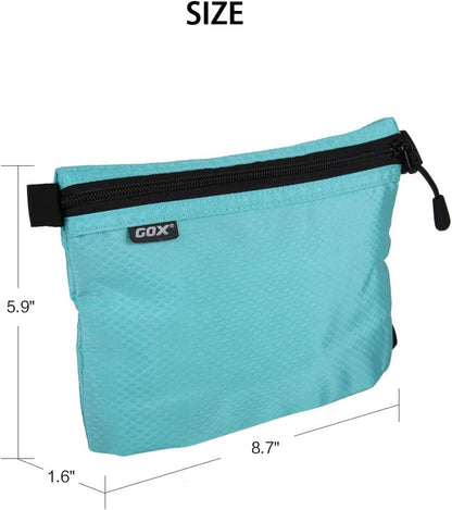 Small Toiletry Bag for Men Bulk Cosmetic Bag Dopp Kit Carry On Zipper Pouch Organization Nylon Small Packing Sack Water Repellent(Orange)