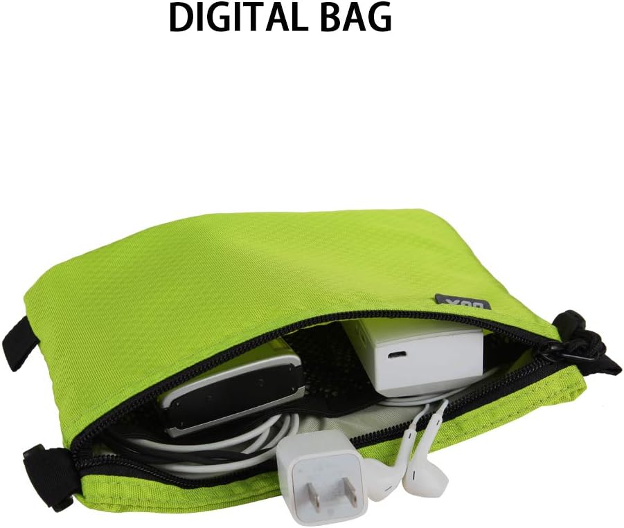 Small Toiletry Bag for Men Bulk Cosmetic Bag Dopp Kit Carry On Zipper Pouch Organization Nylon Small Packing Sack Water Repellent(Orange)