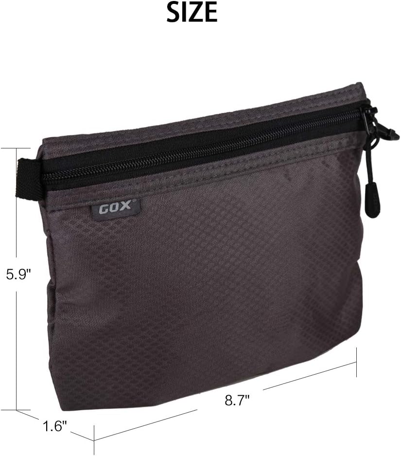 Small Toiletry Bag for Men Bulk Cosmetic Bag Dopp Kit Carry On Zipper Pouch Organization Nylon Small Packing Sack Water Repellent(Orange)