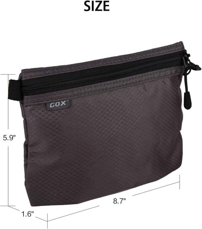 Small Toiletry Bag for Men Bulk Cosmetic Bag Dopp Kit Carry On Zipper Pouch Organization Nylon Small Packing Sack Water Repellent(Orange)