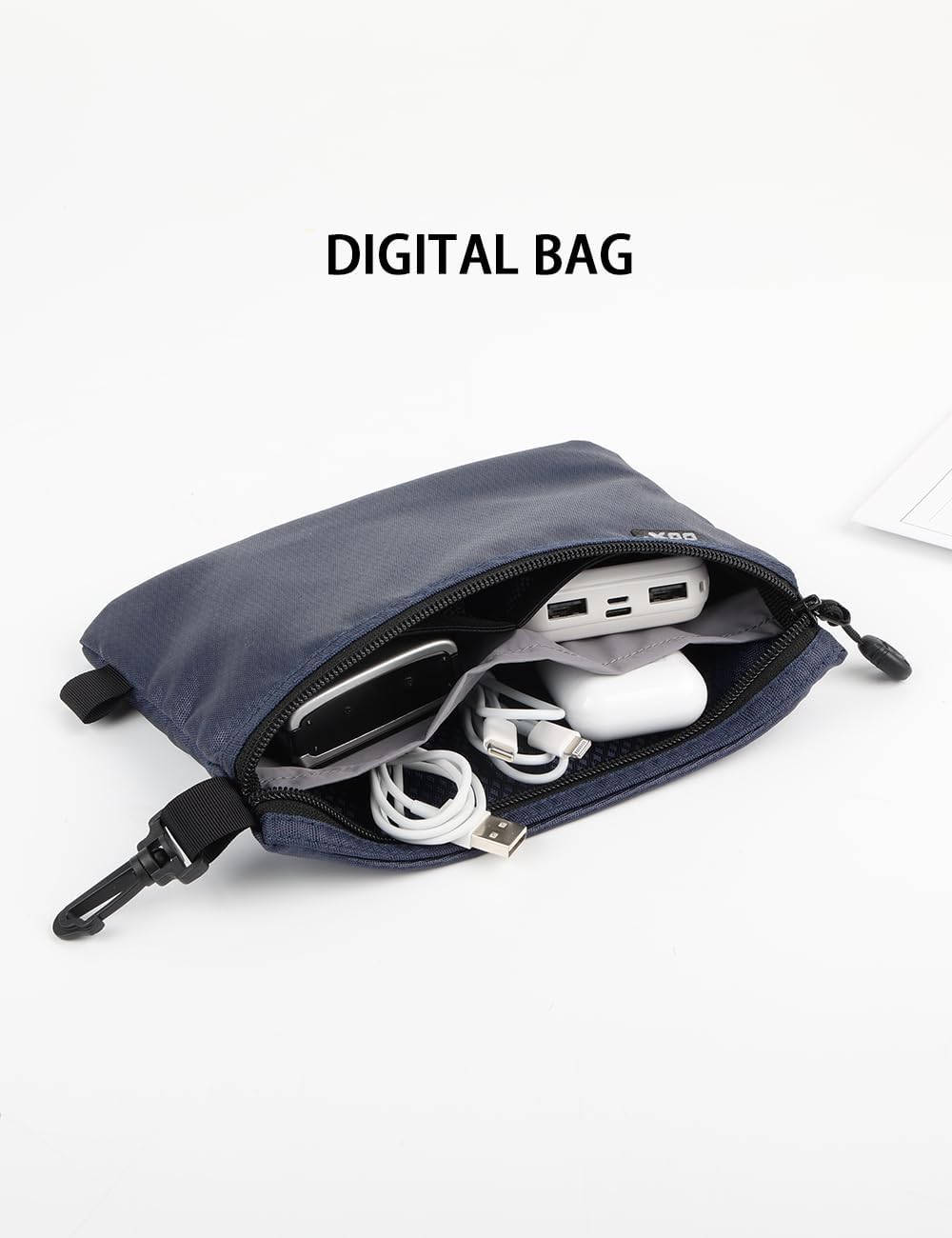 Small Toiletry Bag for Men Bulk Cosmetic Bag Dopp Kit Carry On Zipper Pouch Organization Nylon Small Packing Sack Water Repellent(Orange)