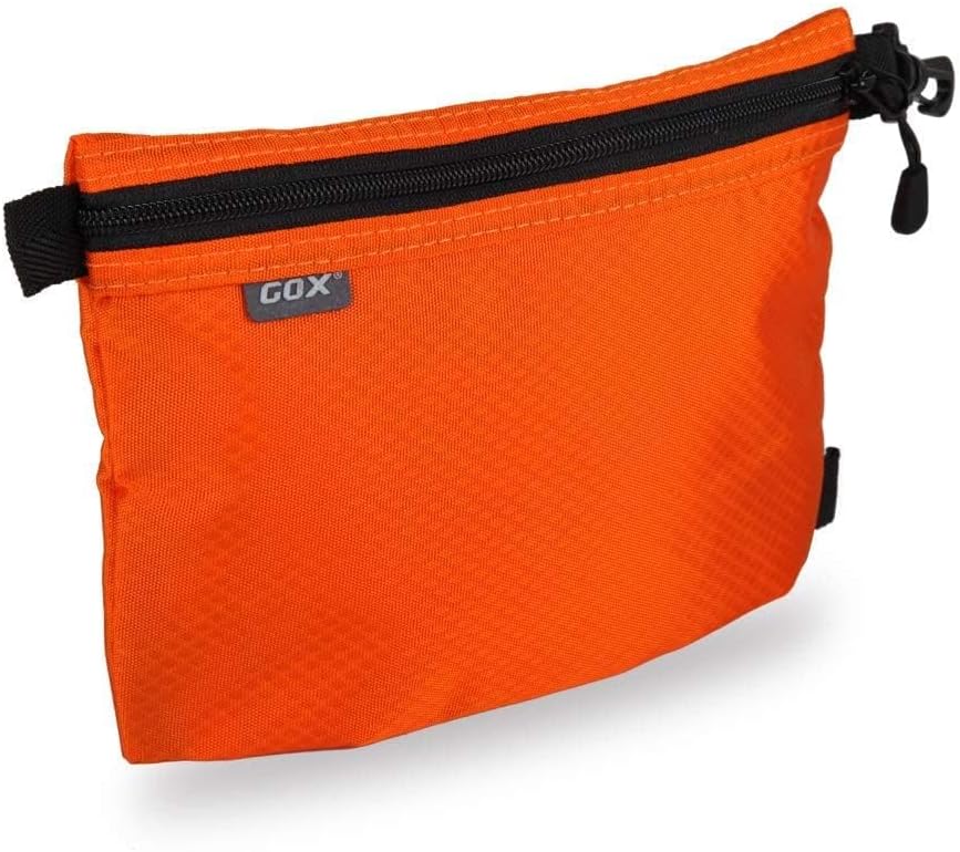 Small Toiletry Bag for Men Bulk Cosmetic Bag Dopp Kit Carry On Zipper Pouch Organization Nylon Small Packing Sack Water Repellent(Orange)