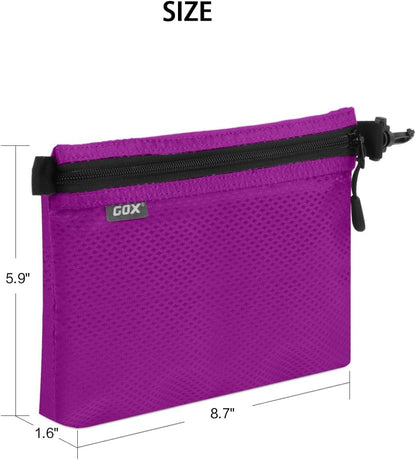 Small Toiletry Bag for Men Bulk Cosmetic Bag Dopp Kit Carry On Zipper Pouch Organization Nylon Small Packing Sack Water Repellent(Orange)
