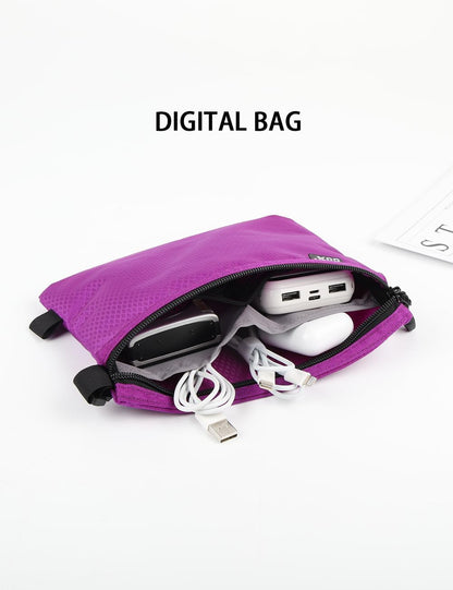 Small Toiletry Bag for Men Bulk Cosmetic Bag Dopp Kit Carry On Zipper Pouch Organization Nylon Small Packing Sack Water Repellent(Orange)