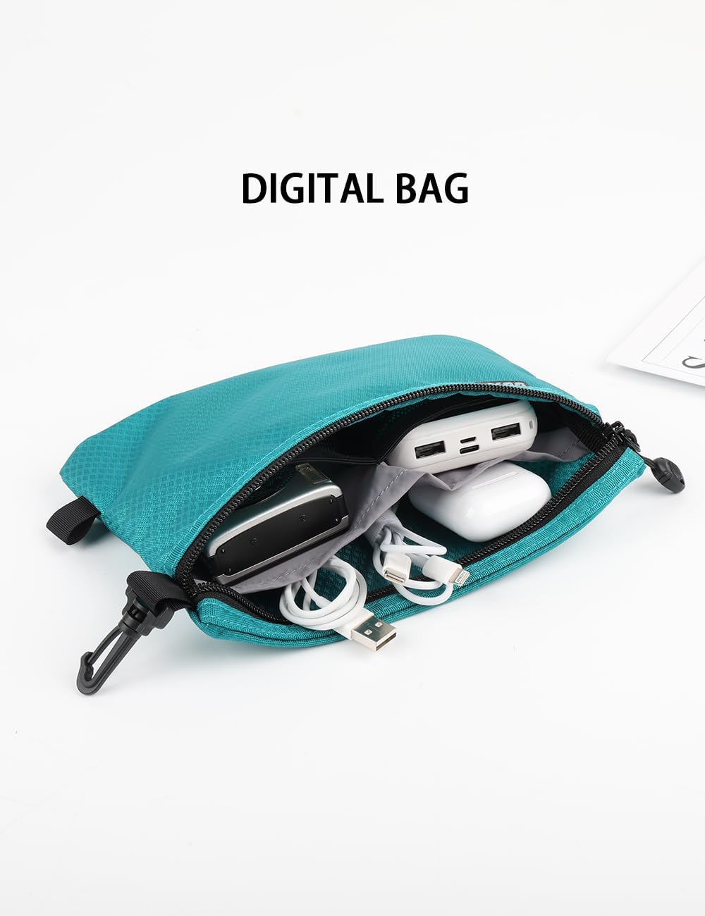 Small Toiletry Bag for Men Bulk Cosmetic Bag Dopp Kit Carry On Zipper Pouch Organization Nylon Small Packing Sack Water Repellent(Orange)
