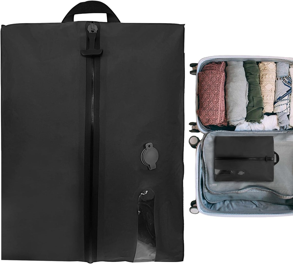 Travel Storage Bags - Portable Waterproof Compression Pack, Reusable Clothing Organizer, Durable Garment Cube, Space Saving Suitcase Bag, Laundry Folding Pouch | Home Travel for Packing Use Area