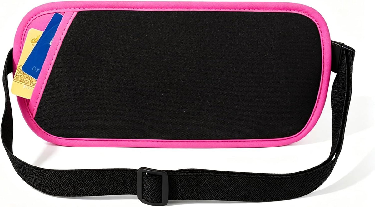 Money Belt Passport Holder Slim Hidden Travel Wallet with RFID Blocking