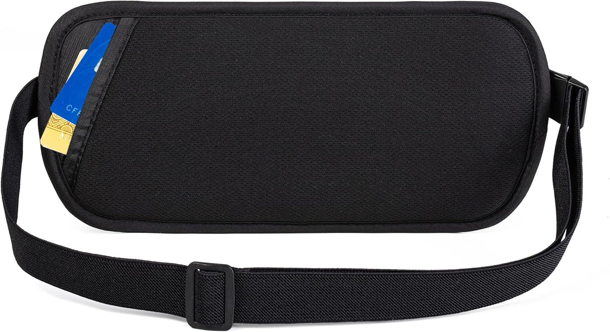 Money Belt Passport Holder Slim Hidden Travel Wallet with RFID Blocking