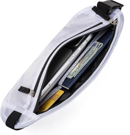 Money Belt Passport Holder Slim Hidden Travel Wallet with RFID Blocking