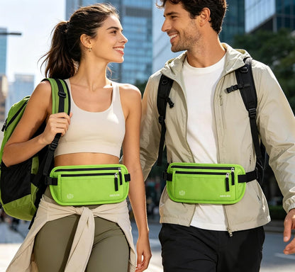 Money Belt Passport Holder Slim Hidden Travel Wallet with RFID Blocking