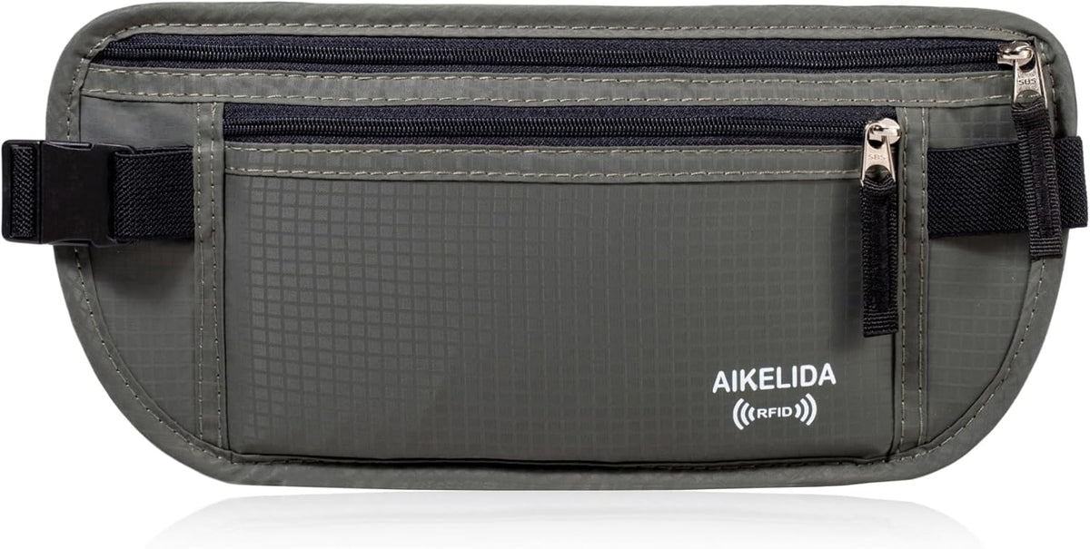 Money Belt Passport Holder Slim Hidden Travel Wallet with RFID Blocking