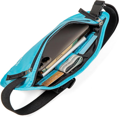 Money Belt Passport Holder Slim Hidden Travel Wallet with RFID Blocking