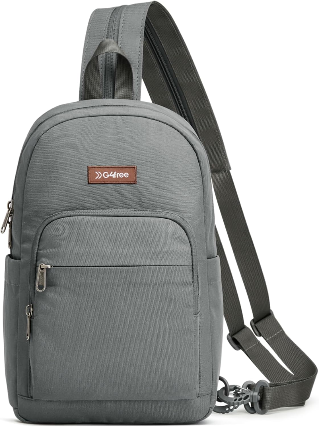 Small RFlD Crossbody Backpack Convertible Lightweight Mini Sling Bag for Women Men for Travel & Hiking, Black & Brown