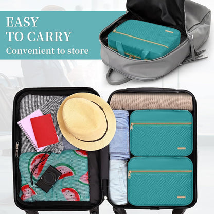 Travel Toiletry Bag for Women & Men Water Resistant Makeup Bag with Hanging Hook Portable Travel Organizer for Travel Accessories, Travel-Sized Shampoo, Toiletries (Medium-White)