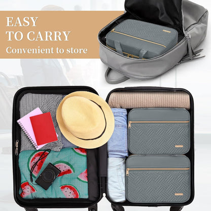 Travel Toiletry Bag for Women & Men Water Resistant Makeup Bag with Hanging Hook Portable Travel Organizer for Travel Accessories, Travel-Sized Shampoo, Toiletries (Medium-White)